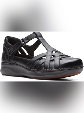 Clarks Women’s Unstructured Mary Jane Flats Shoes Sz. 9 Appley Way Ballet Office